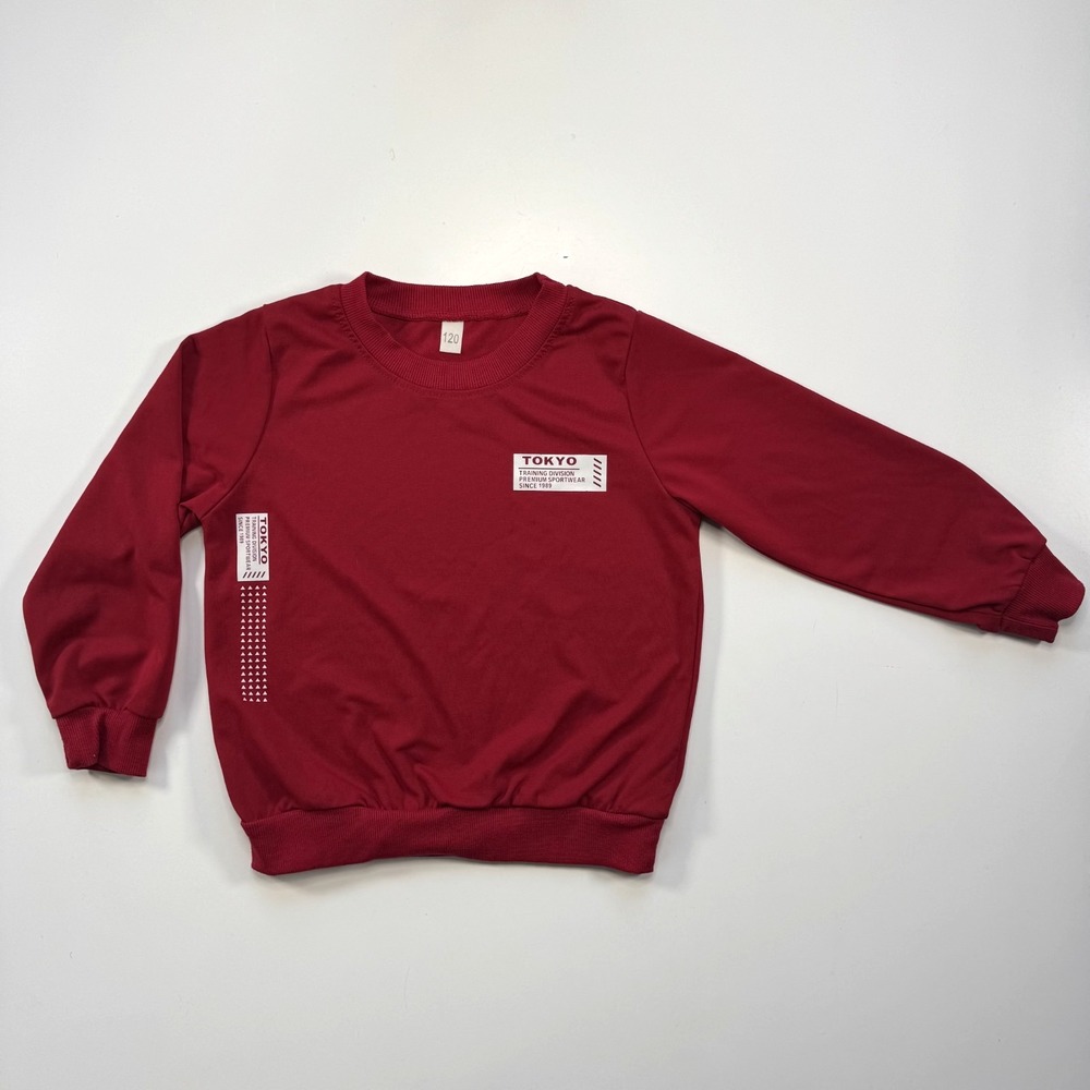 TOKYO Training Division Premium Sportswear Pullover Sweatshirt Kids 5/6 Red